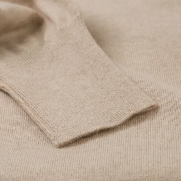 Knitted Polo "Oxton Sportshirt" Made Of Fine Scottish 1-Ply Cashmere