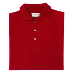 Knitted Polo "Oxton Sportshirt" Made Of Fine Scottish 1-Ply Cashmere