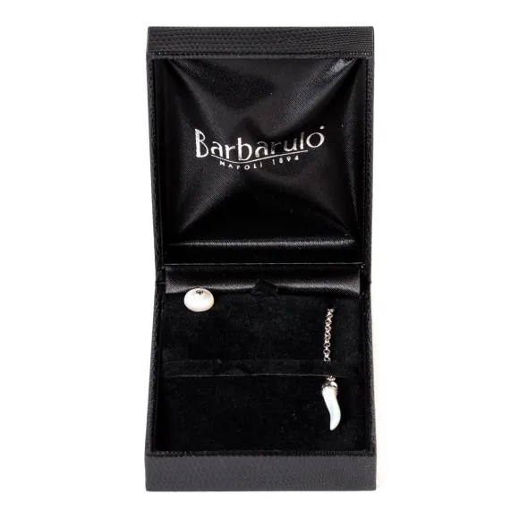 Lapel Chain "Mother Of Pearl" Made Of Sterling Silver - Purely Handcra