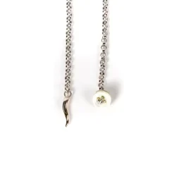 Lapel Chain "Zappa Di Gallina" Made Of Sterling Silver - Purely Handcrafted