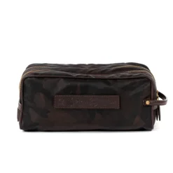 Large Toilet Bag "Luxury Beauty" Made Of Felisi Nylon And Saddle Leath