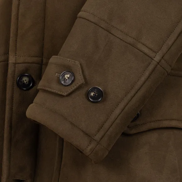 Leather Jacket "Valstar Norrland Coat" Made Of Lambskin - Curley Lambs