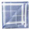 Light Blue Patterned Handkerchief "Sarabande" Made Of Cotton