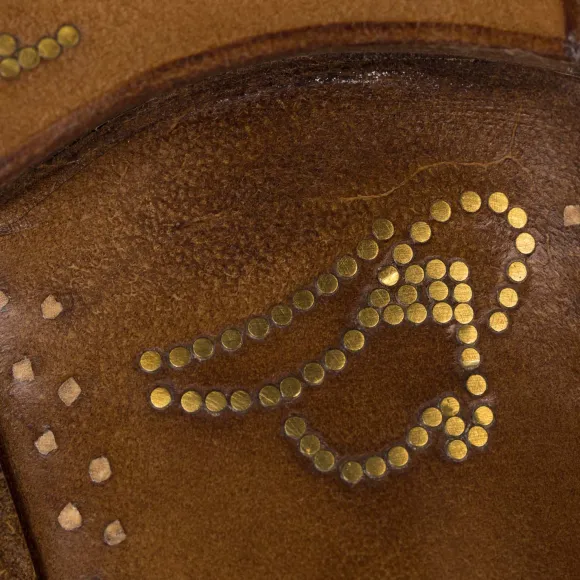 Limited Edition: Boot "Urban Rodeo" Made Of Tobacco Brown Suede Leathe