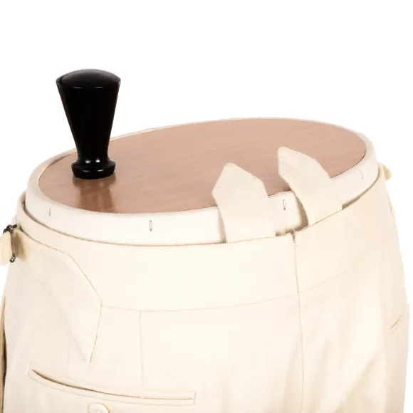 Limited Edition: Ivory Pants "Cricket Storico" Made Of English Wool -
