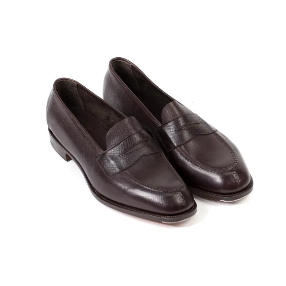 Limited Edition: Penny Loafer "Unlined Harrow" In French Calf-Suede -