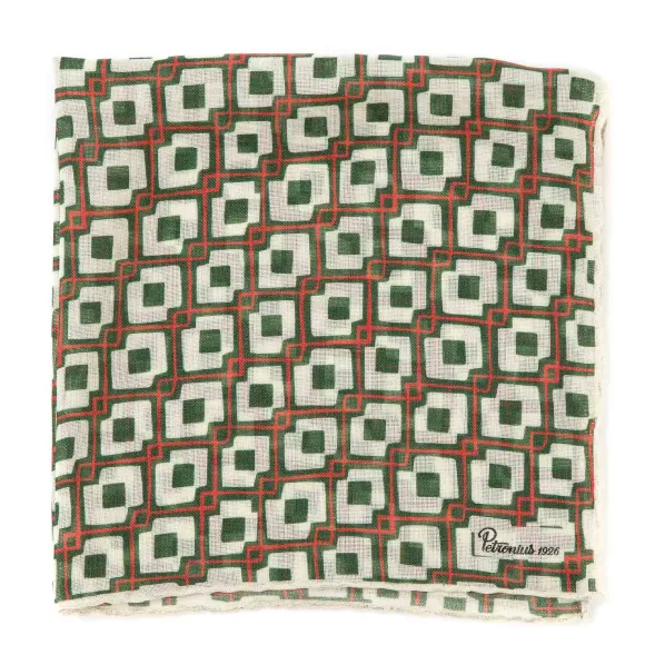 Limited Edition: Pocket Square "Vintage 55" Made Of Wool And Silk