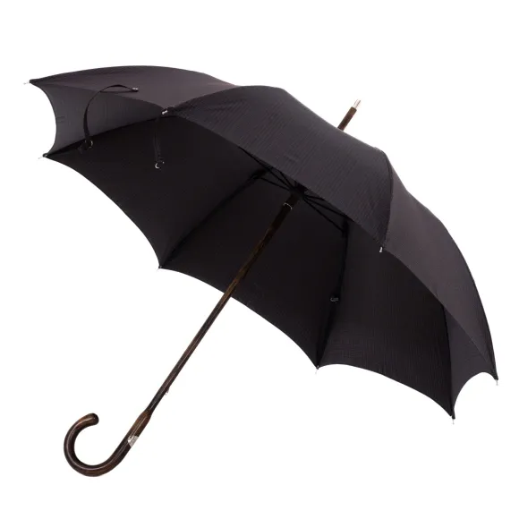 Limited Edition: Stick Umbrella "Heritage Galles" With Polished Oak Ha