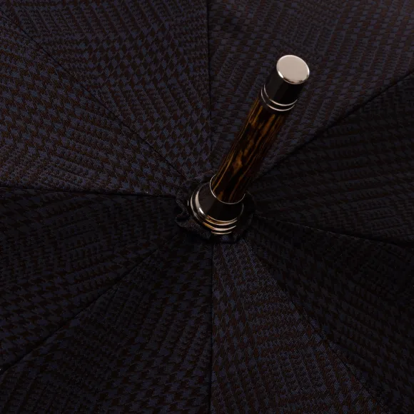 Limited Edition: Stick Umbrella "Heritage Galles" With Polished Oak Ha