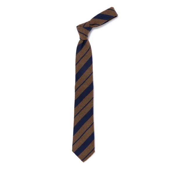 Limited Edition: Tie "Multipla Strisce" Of Pure Cashmere - Handrolled