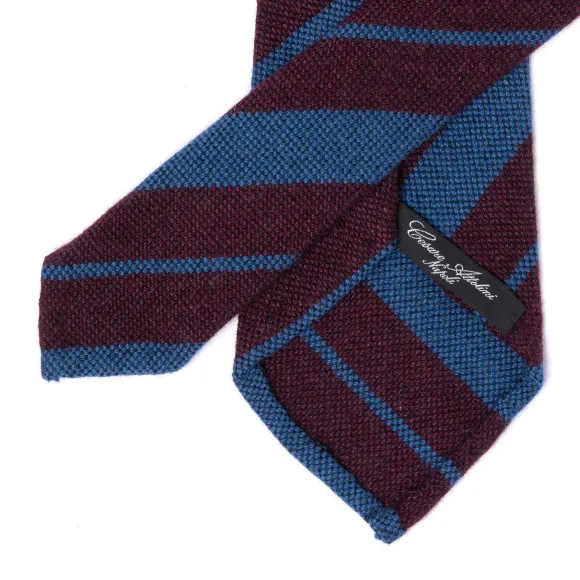 Limited Edition: Tie "Multipla Strisce" Of Pure Cashmere - Handrolled