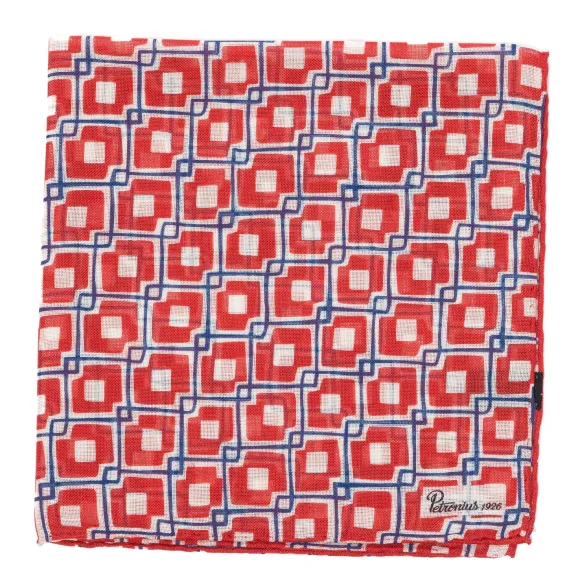 Limited Edition: Wool And Silk Pocket Square "Vintage 55