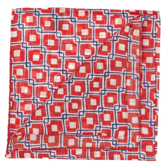 Limited Edition: Wool And Silk Pocket Square "Vintage 55