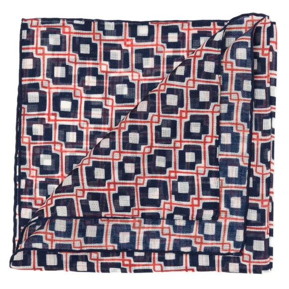 Limited Edition: Wool And Silk Pocket Square "Vintage 55