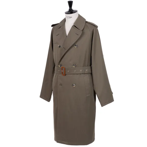 Limited Edition X Mj: Coat "Hemingway Trench Coat" In Pure Cotton