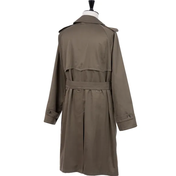 Limited Edition X Mj: Coat "Hemingway Trench Coat" In Pure Cotton