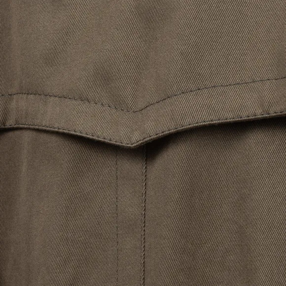 Limited Edition X Mj: Coat "Hemingway Trench Coat" In Pure Cotton