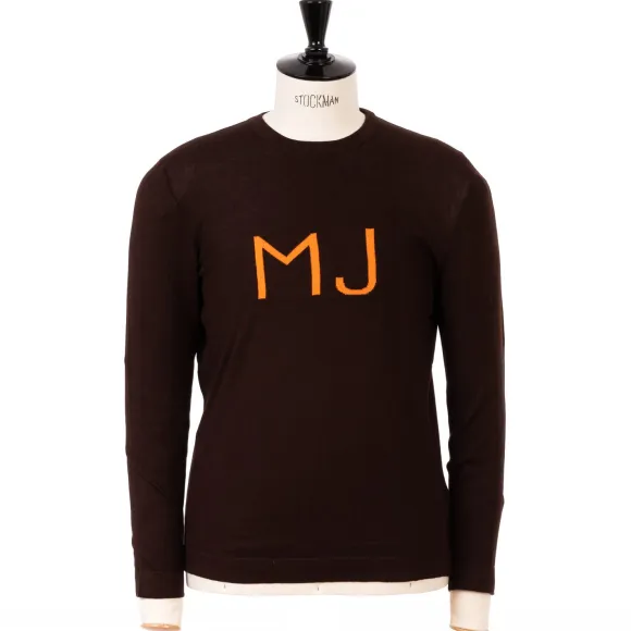 Long-Sleeved "Mj Friendship" Sweater Made Of Pure Mako-Cotton