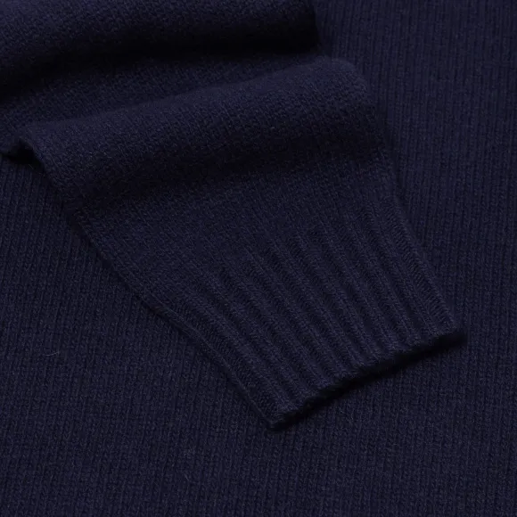 Merino Wool And Cashmere Turtleneck Sweater - 3 Ply Cashmere Blend