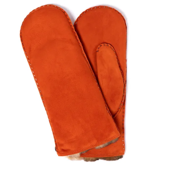 Mittens "Magnat" From Reindeer Leather With Lining From Orylag Rabbit
