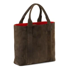 Mj Exclusive: Bottle Bag "Cuvee" Made Of Forest Green Goatskin - Handm