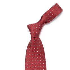 Mj Exclusive: Patterned Tie "Classico" Made Of Pure English Silk