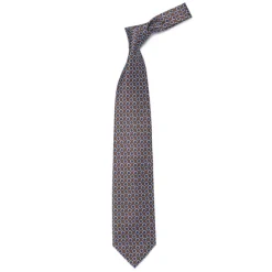 Mj Exclusive: Patterned Tie "Classico" Made Of Pure English Silk