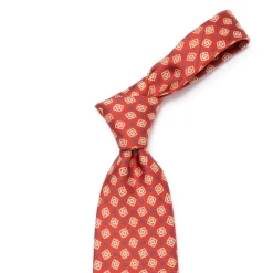 Mj Exclusive: Patterned Tie "Classico" Made Of Pure English Silk