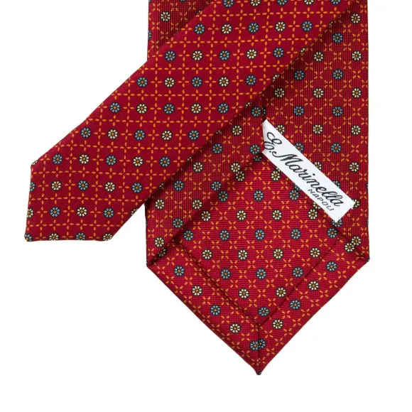 Mj Exclusive: Patterned Tie Made Of Pure English Silk