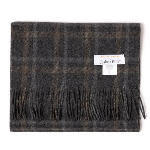 Mj Exclusive: Scarf "Birmingham Heritage" Made Of Brushed Lambswool -
