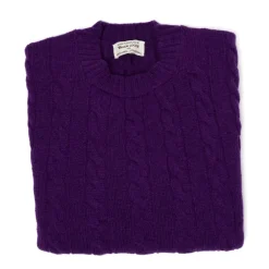 Mj Exclusive: Sweater "Crew Cable-Rib" Made Of Pure Geelong