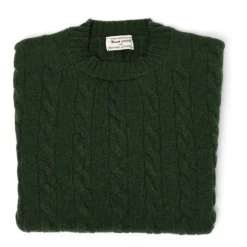 Mj Exclusive: Sweater "Crew Cable-Rib" Made Of Pure Geelong