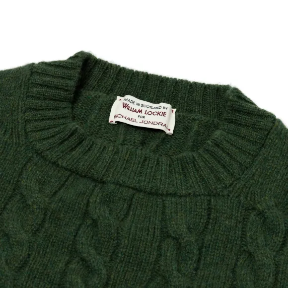 Mj Exclusive: Sweater "Crew Cable-Rib" Made Of Pure Geelong