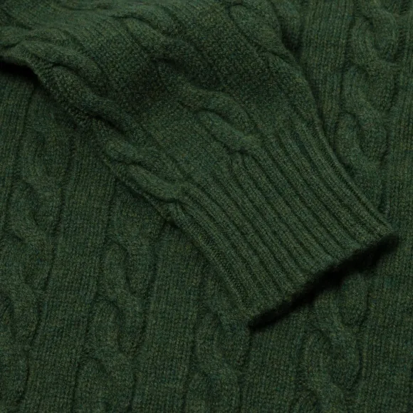 Mj Exclusive: Sweater "Crew Cable-Rib" Made Of Pure Geelong