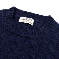 Mj Exclusive: Sweater "Crew Cable-Rib" Made Of Pure Geelong