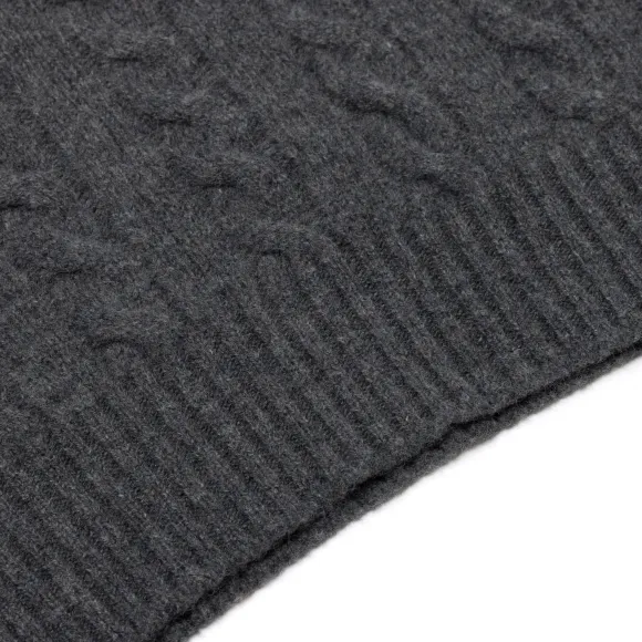 Mj Exclusive: Sweater "Crew Cable-Rib" Made Of Pure Geelong