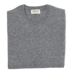 Mj Exclusive: Vintage Crew Inset Sweater In Pure Super Geelong Lambswo