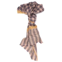 Mj Scarf "Amritsar" Made Of Finest Hand Embroidered Pashmina Cashmere
