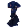 Mj Scarf "Gangtok" Made Of Finest Hand Embroidered Pashmina Cashmere -