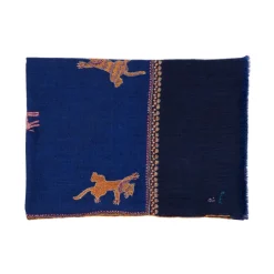 Mj Scarf "Gangtok" Made Of Finest Hand Embroidered Pashmina Cashmere -