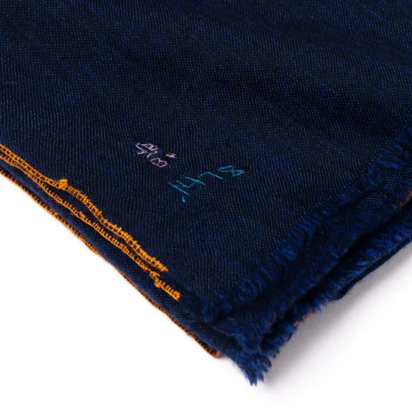 Mj Scarf "Gangtok" Made Of Finest Hand Embroidered Pashmina Cashmere -