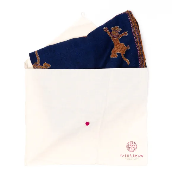 Mj Scarf "Gangtok" Made Of Finest Hand Embroidered Pashmina Cashmere -