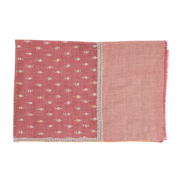 Mj Scarf "Shillong" Made Of Finest Hand Embroidered Pashmina Cashmere