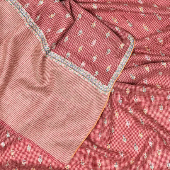 Mj Scarf "Shillong" Made Of Finest Hand Embroidered Pashmina Cashmere