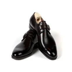 Monk "Iconic" Made Of Dark Brown Hand-Colored Calf Leather - Purely Handcrafted