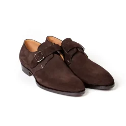 Monk Made Of Dark Brown Suede "Hunting"