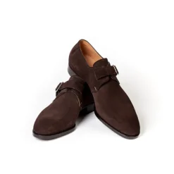Monk Made Of Dark Brown Suede "Hunting"
