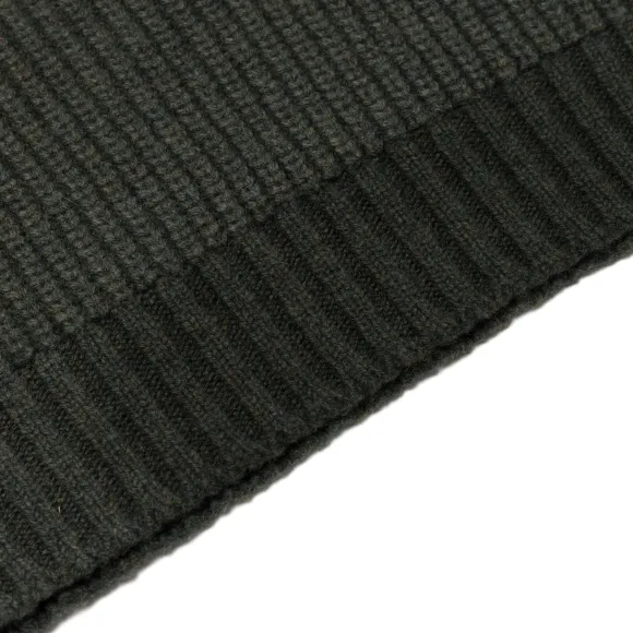 Moss Green Pure Lambswool Sweater "Joss Earl" - 8 Ply