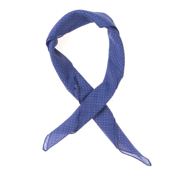Neck-Square "Mini Spots" Made Of Pure Cotton