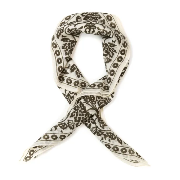 Neck-Square "Provence Geometric" Made Of Cashmere And Silk